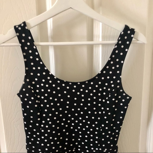 H&M Fit and Flare Polka Dot Dress - Picture 2 of 7